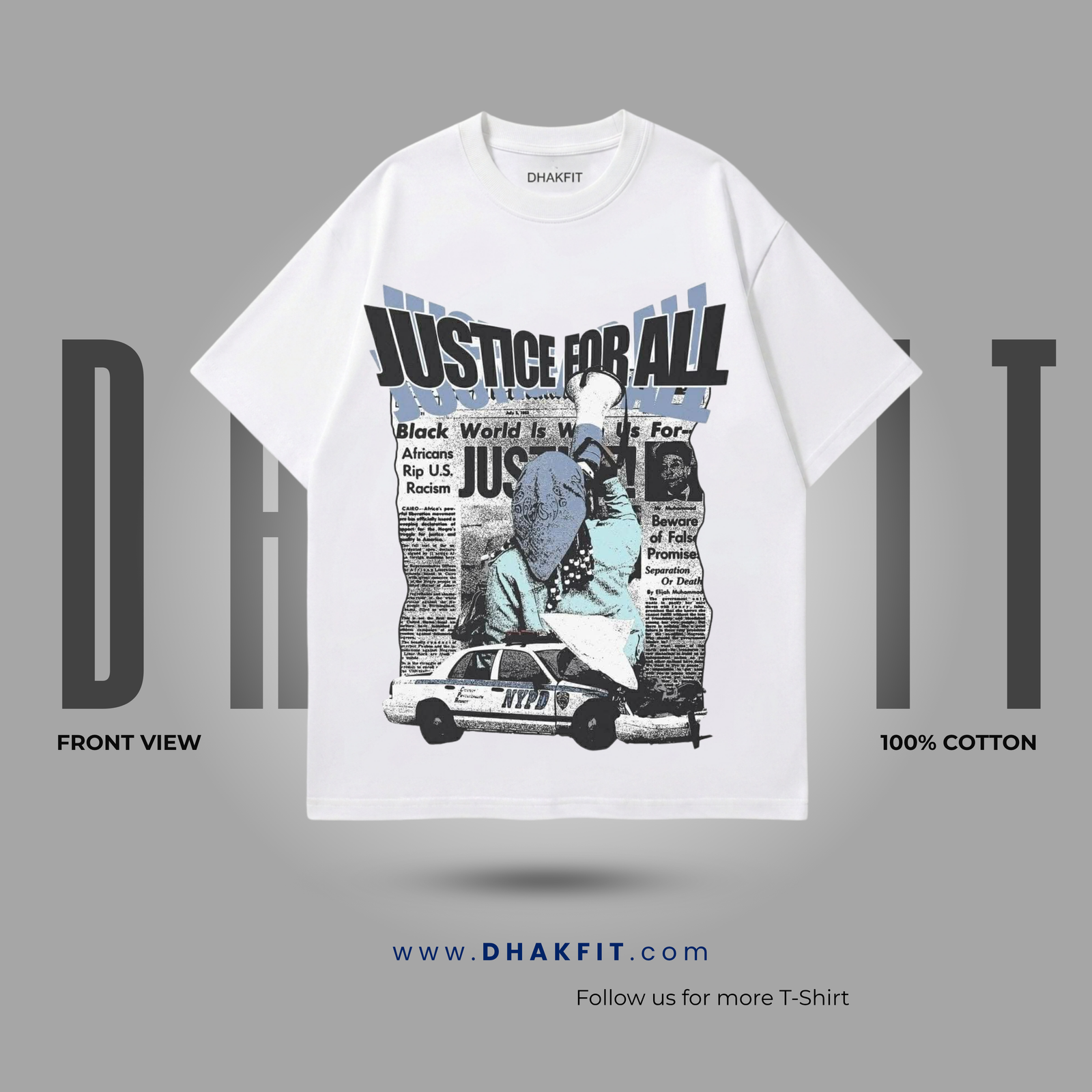 "Justice For All" Oversized Tee