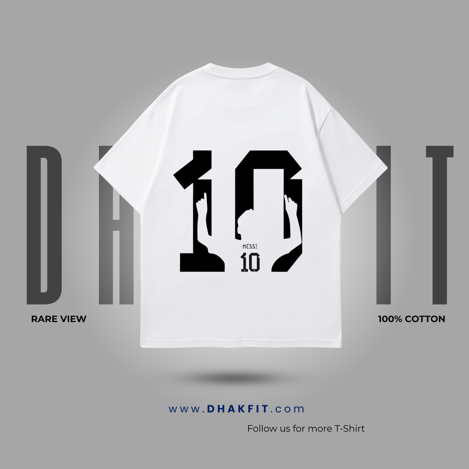 "Messi Pitch 10 Overload" Oversized Tee